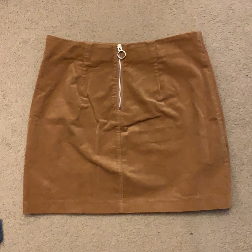 Forever 21 Suede Nude skirt